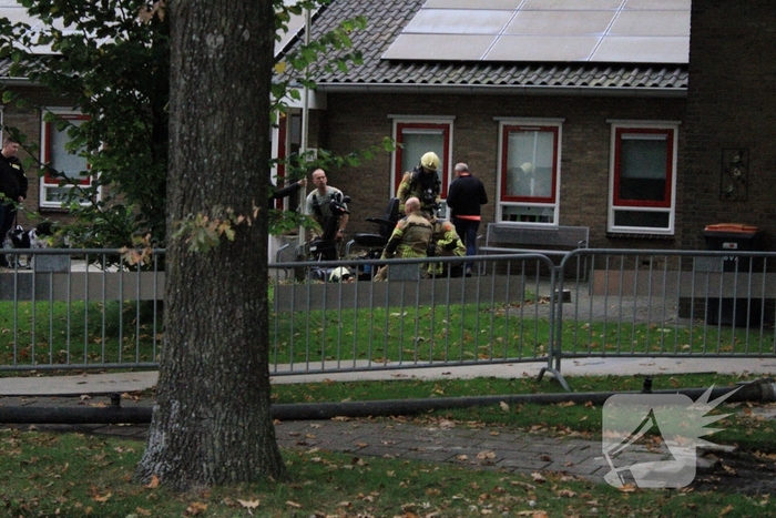 Scootmobiel onderzocht door brandweer
