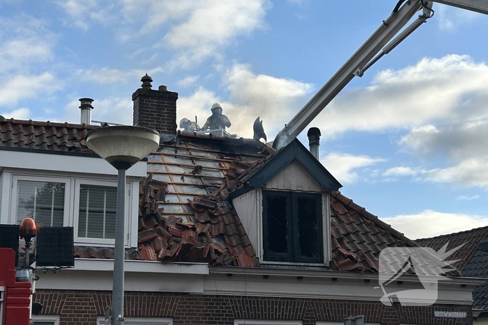 Enorme schade door woningbrand