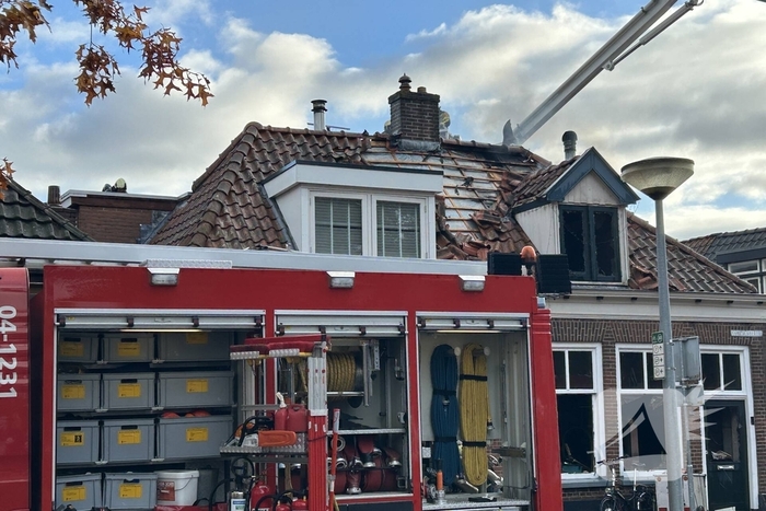 Enorme schade door woningbrand