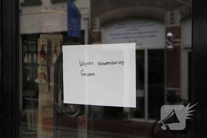 Stroomstoring sluit winkels tijdelijk
