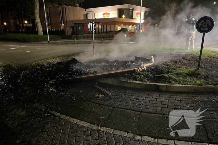 Opnieuw ongeregeldheden bij rotonde