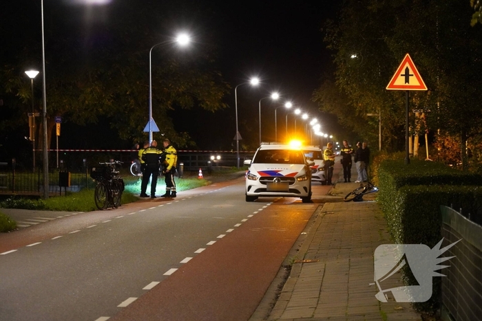 Fietser aangereden door politieauto