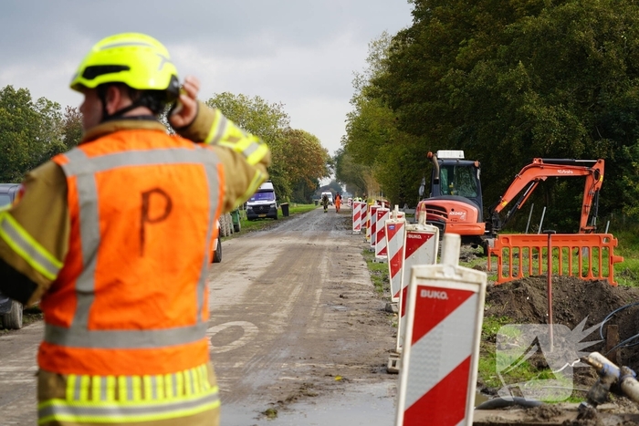 Transportleiding beschadigd bij werkzaamheden