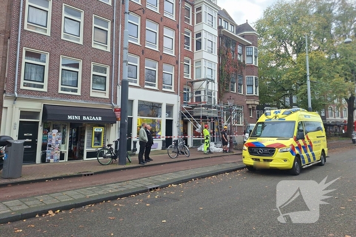 Werknemer valt van steiger bij werkzaamheden