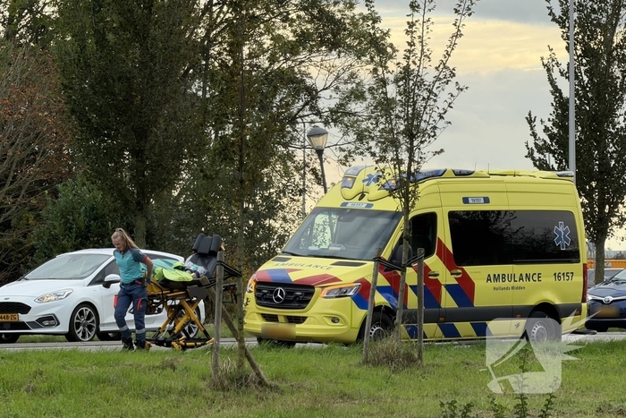 Kettingbotsing met drie auto's