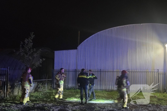 Vonkjes en rook bij productiebedrijf