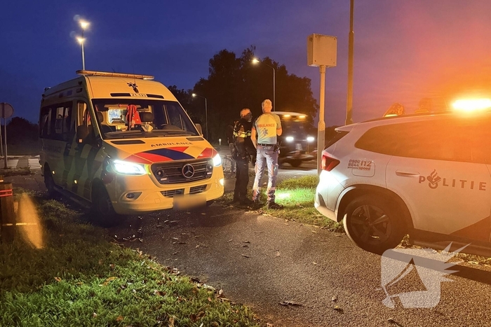 fietser gewond na aanrijding met auto