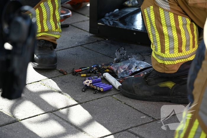 Brand in winkel door elektrisch apparaat