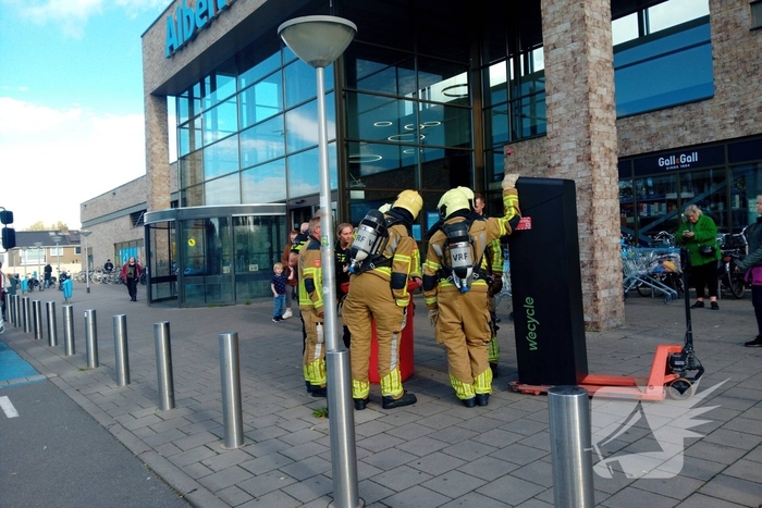 Brand in winkel door elektrisch apparaat