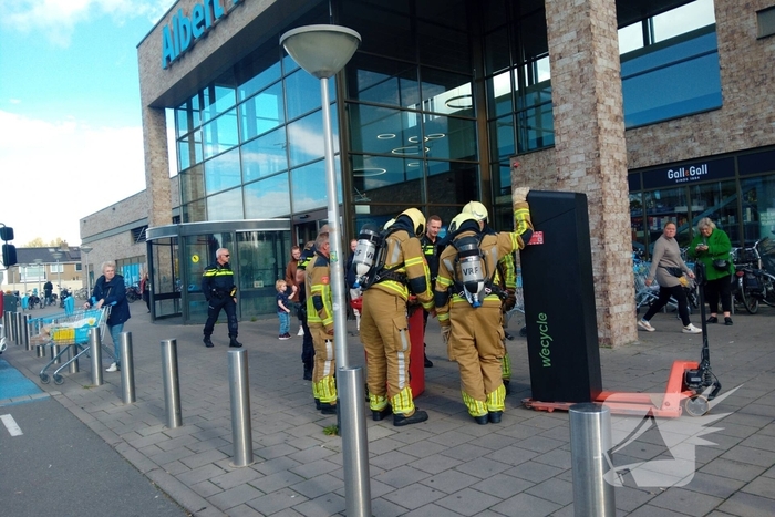 Brand in winkel door elektrisch apparaat