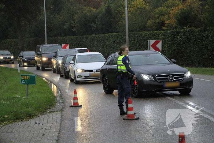 Verkeershinder door kop-staartaanrijding