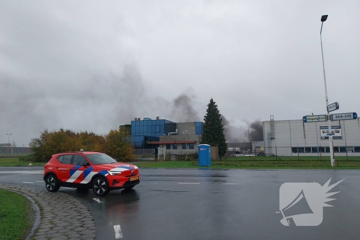 Grootschalige inzet bij industriebrand