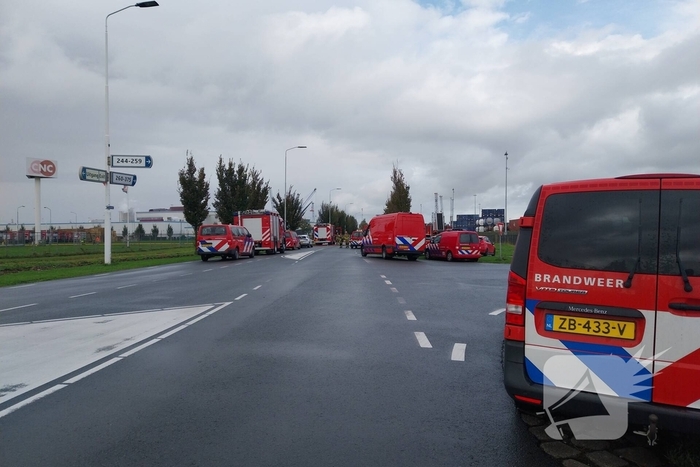 Grootschalige inzet bij industriebrand