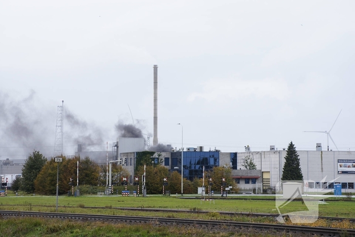 Grootschalige inzet bij industriebrand