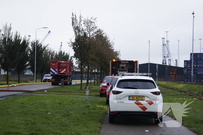 Grootschalige inzet bij industriebrand