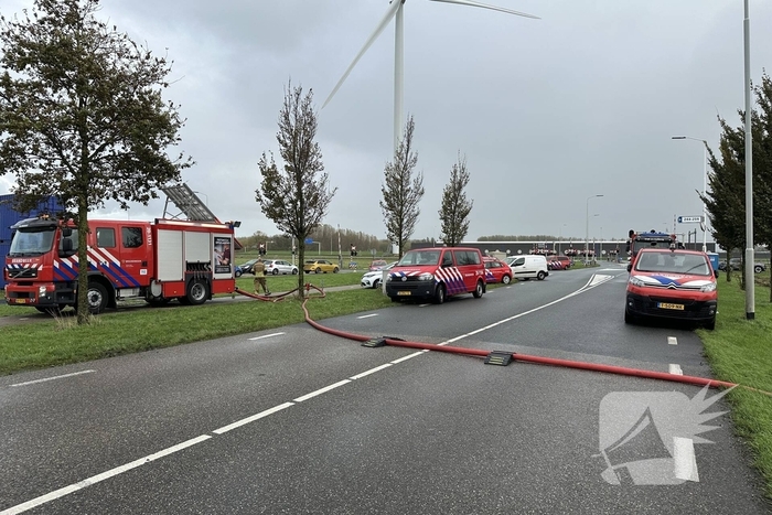 Grootschalige inzet bij industriebrand