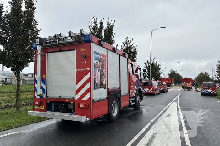 Grootschalige inzet bij industriebrand