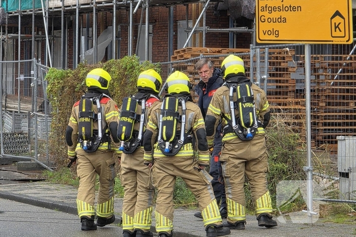Gaslekkage op bouwterrein ontdekt
