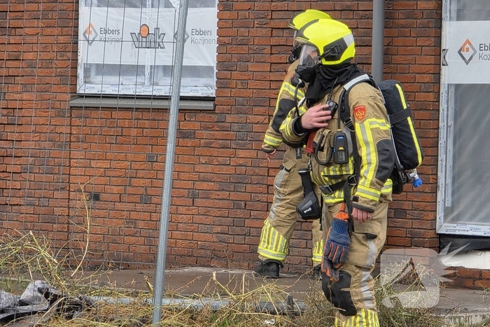 Gaslekkage op bouwterrein ontdekt