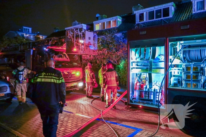 Zolderbrand leidt tot opschaling brandweer