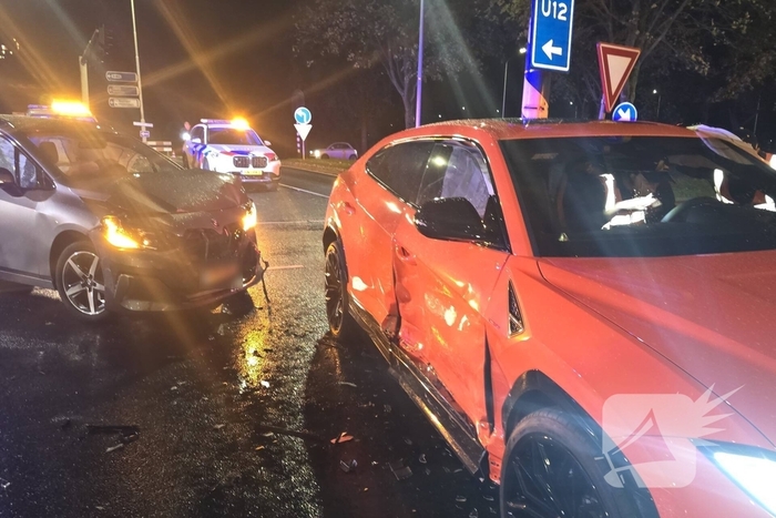 Lamborghini van drie ton in de kreukels bij crash