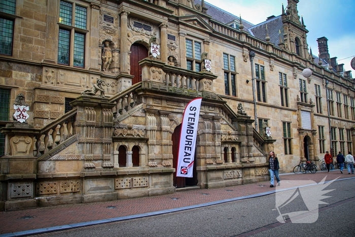 Veel mensen stemmen in de Leidse regio