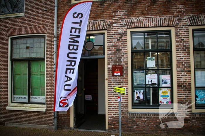 Veel mensen stemmen in de Leidse regio