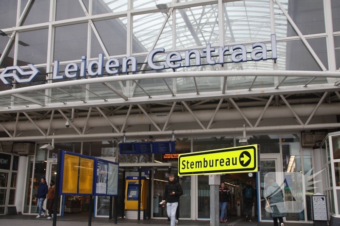 Veel mensen stemmen in de Leidse regio