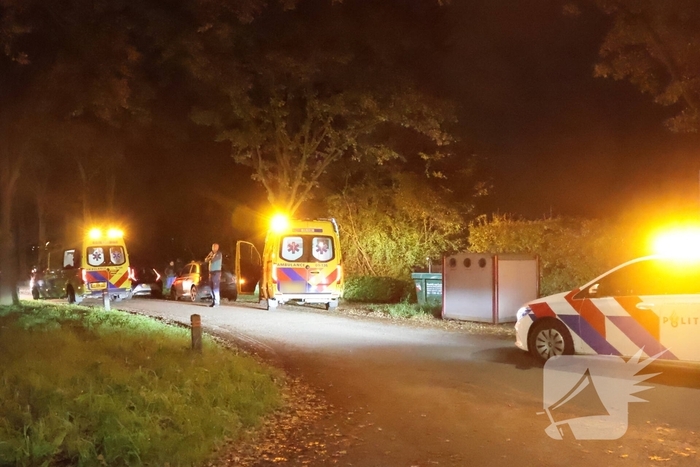 Fietser ten val in Eemnes