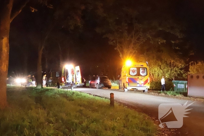 Fietser ten val in Eemnes