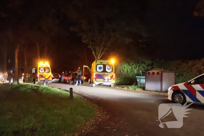 Fietser ten val in Eemnes