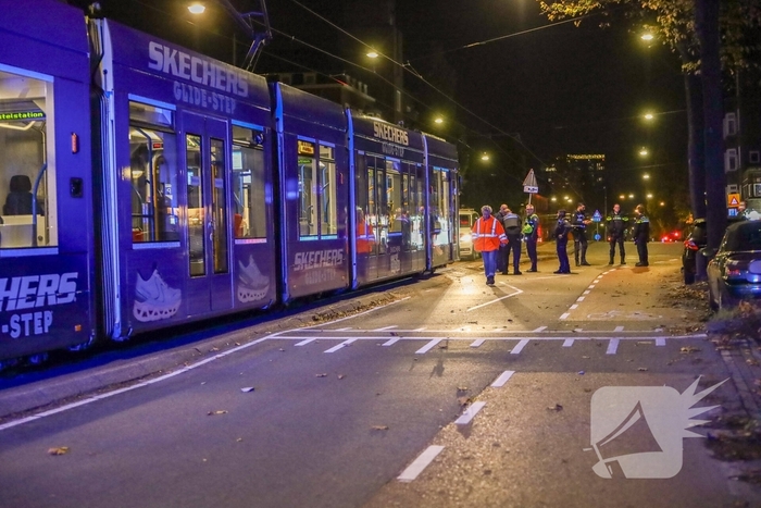 Fietster raakt gewond bij aanrijding met tram