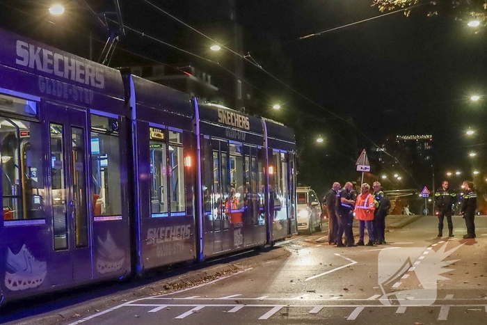 Fietster raakt gewond bij aanrijding met tram