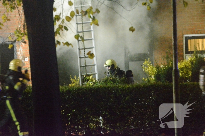 Drone ingezet bij zware woningbrand