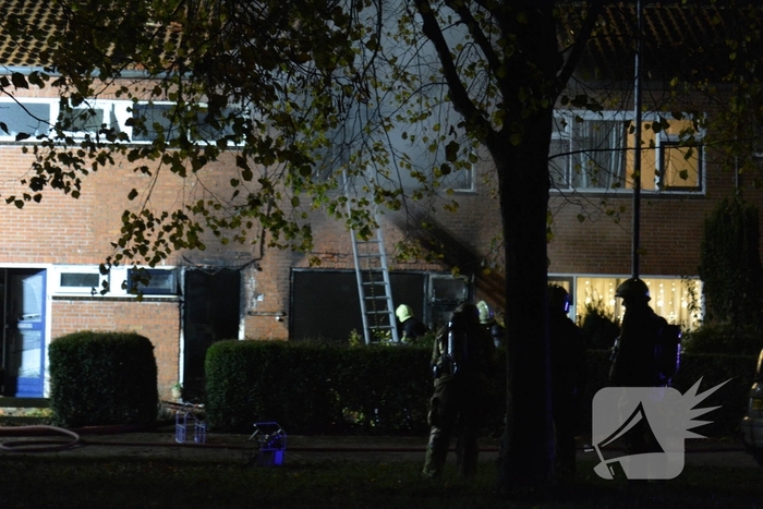 Drone ingezet bij zware woningbrand