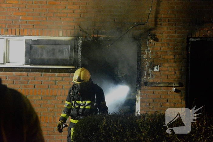 Drone ingezet bij zware woningbrand