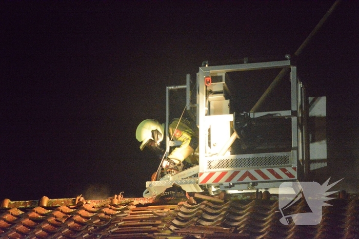 Drone ingezet bij zware woningbrand