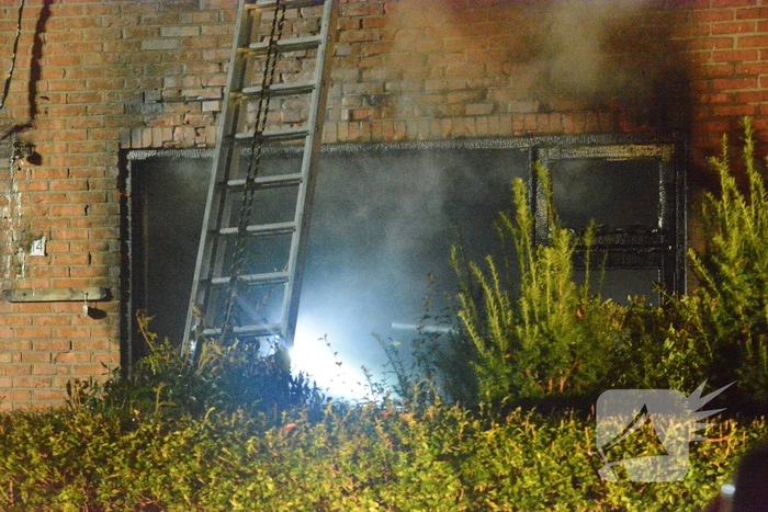 Drone ingezet bij zware woningbrand