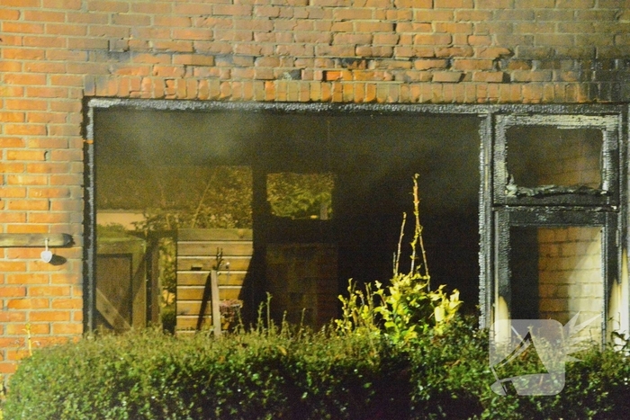 Drone ingezet bij zware woningbrand