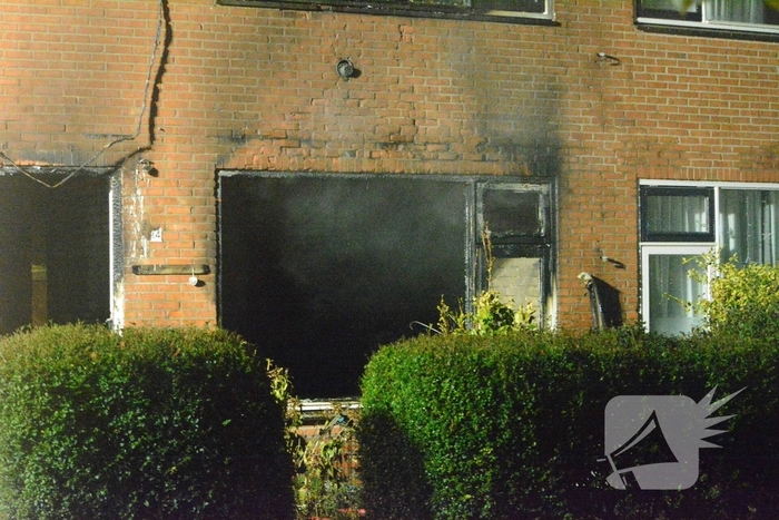 Drone ingezet bij zware woningbrand