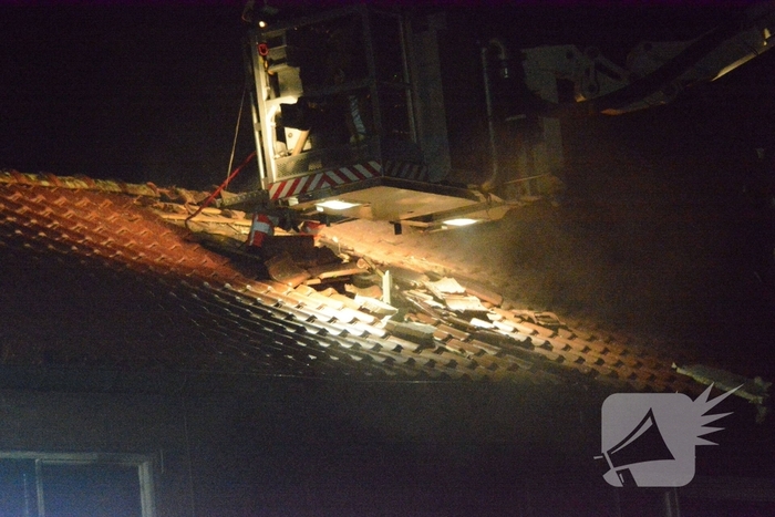 Drone ingezet bij zware woningbrand