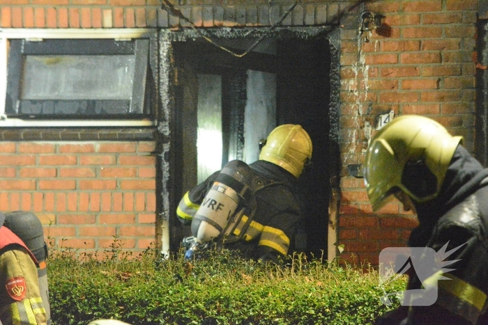 Drone ingezet bij zware woningbrand