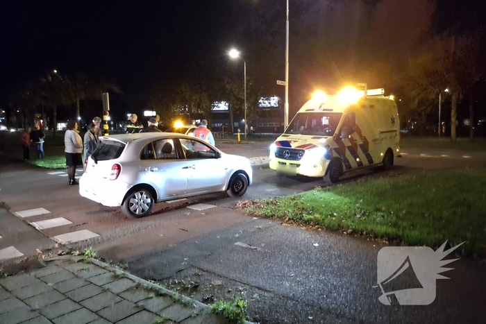 Fietser gewond bij botsing met auto