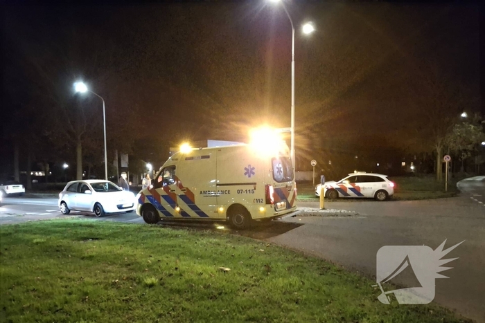 Fietser gewond bij botsing met auto