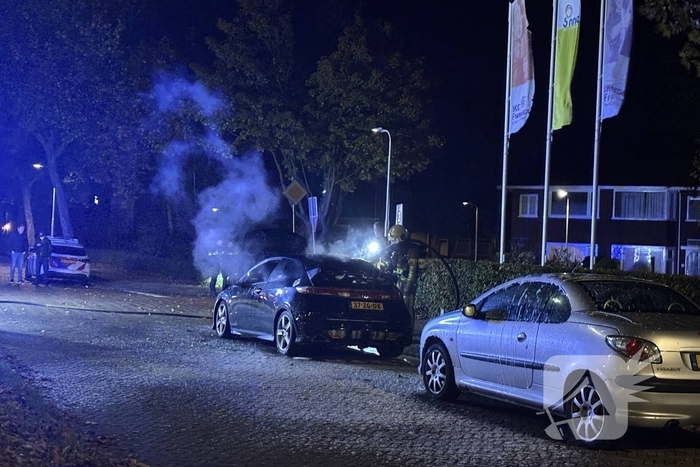Rookontwikkeling uit geparkeerde auto