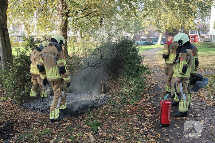 Buitenbrand snel onder controle