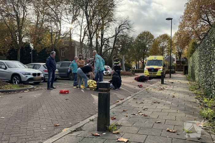 Ongeval met scooter na mislukte wheelie
