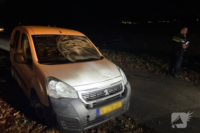 Vrouw gewond na aanrijding met bestelbusje