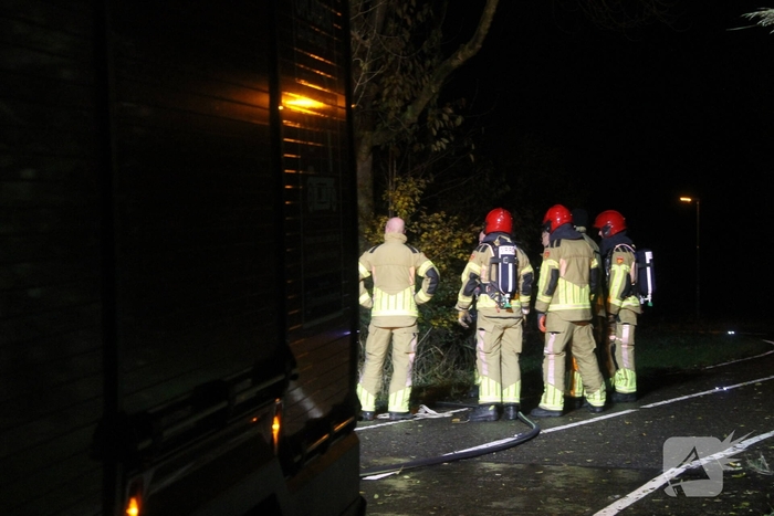 Bootje volledig verbrand tijdens brandincident