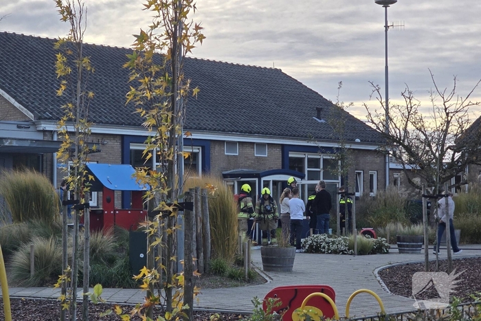 School ontruimd door brand
